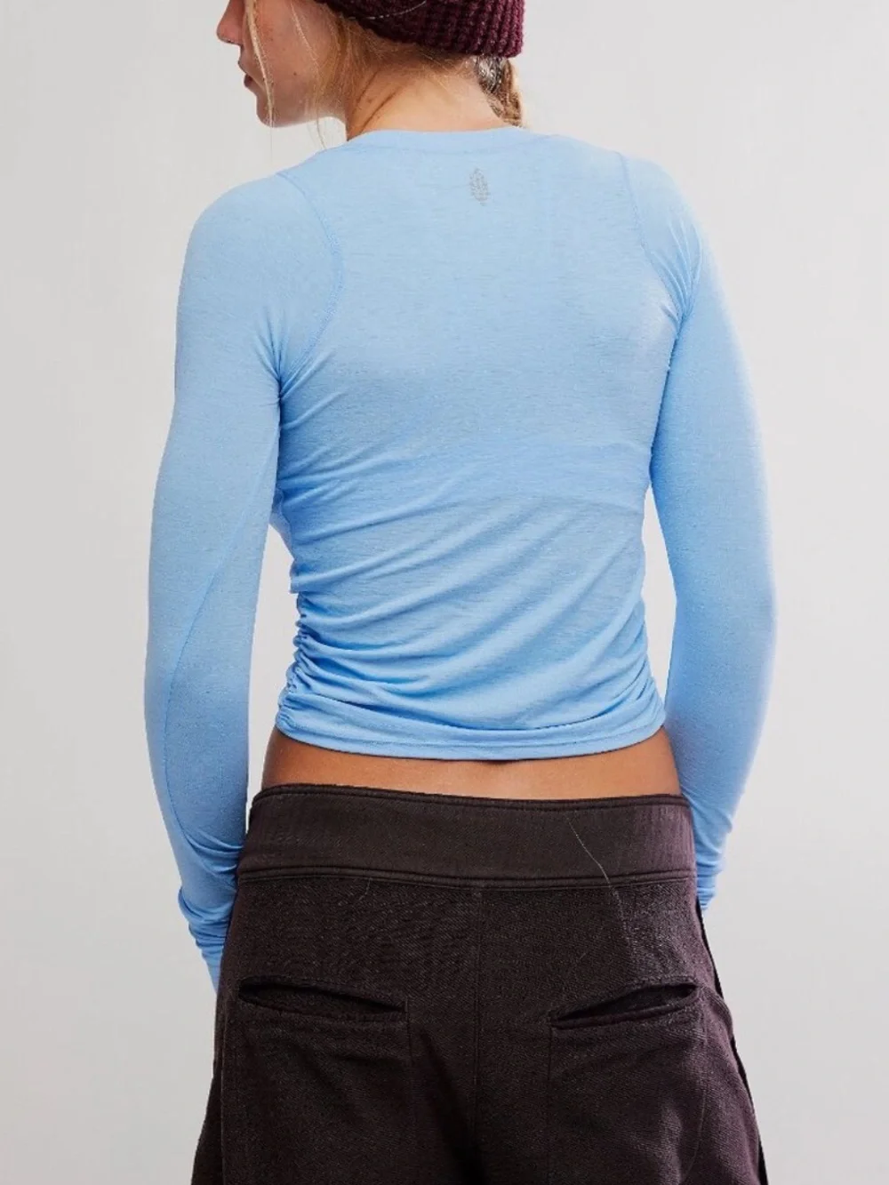 FP MOVEMENT Tempo Ruched Long Sleeve / High Dive  NWT size XL
